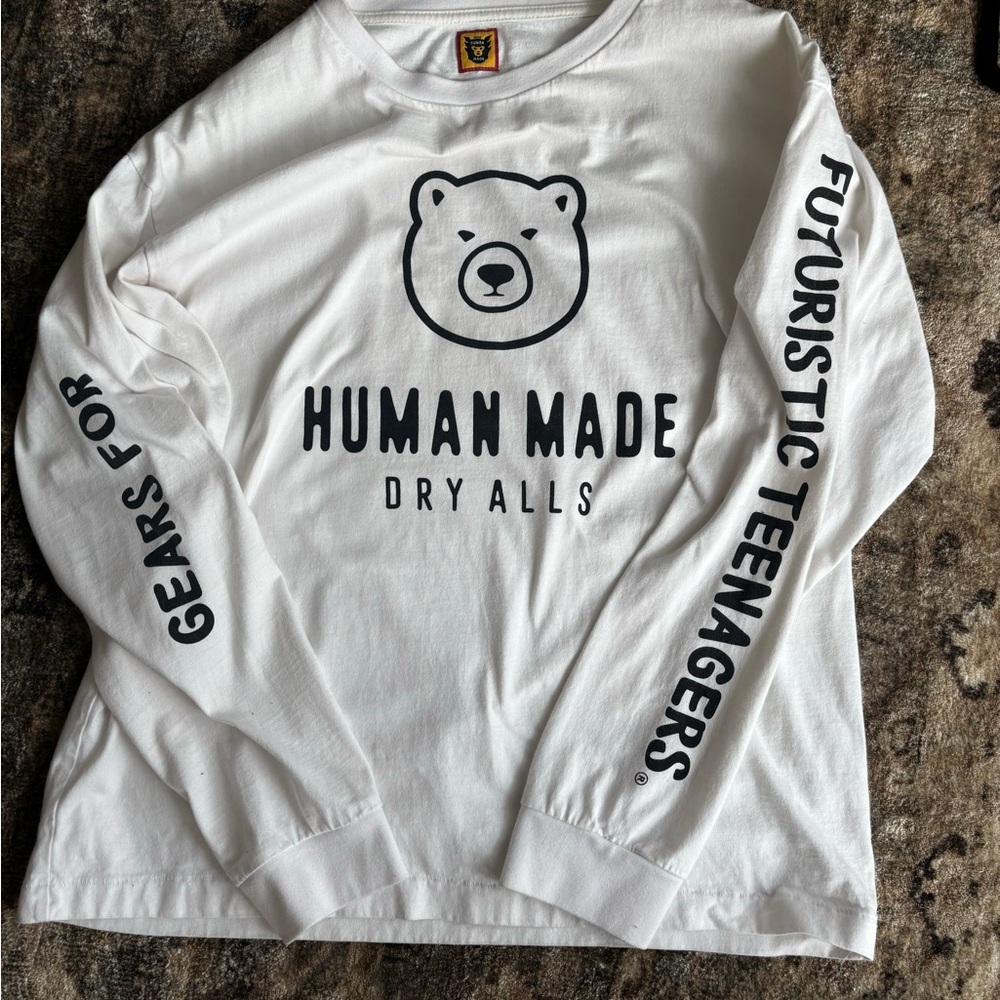Human Made White Long Sleeve Shirt
